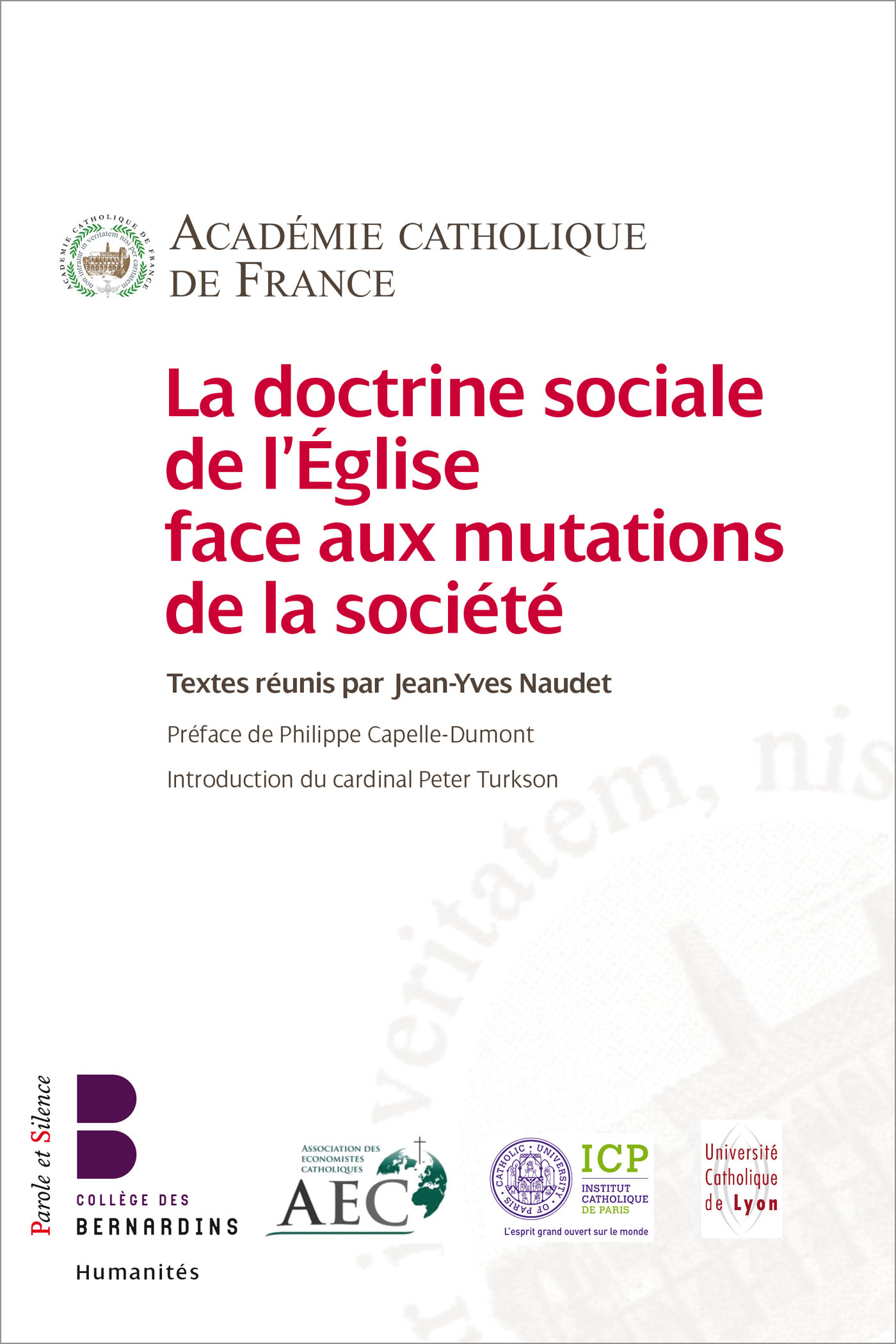 La doctrine sociale de l'glise face aux mutations de la socit