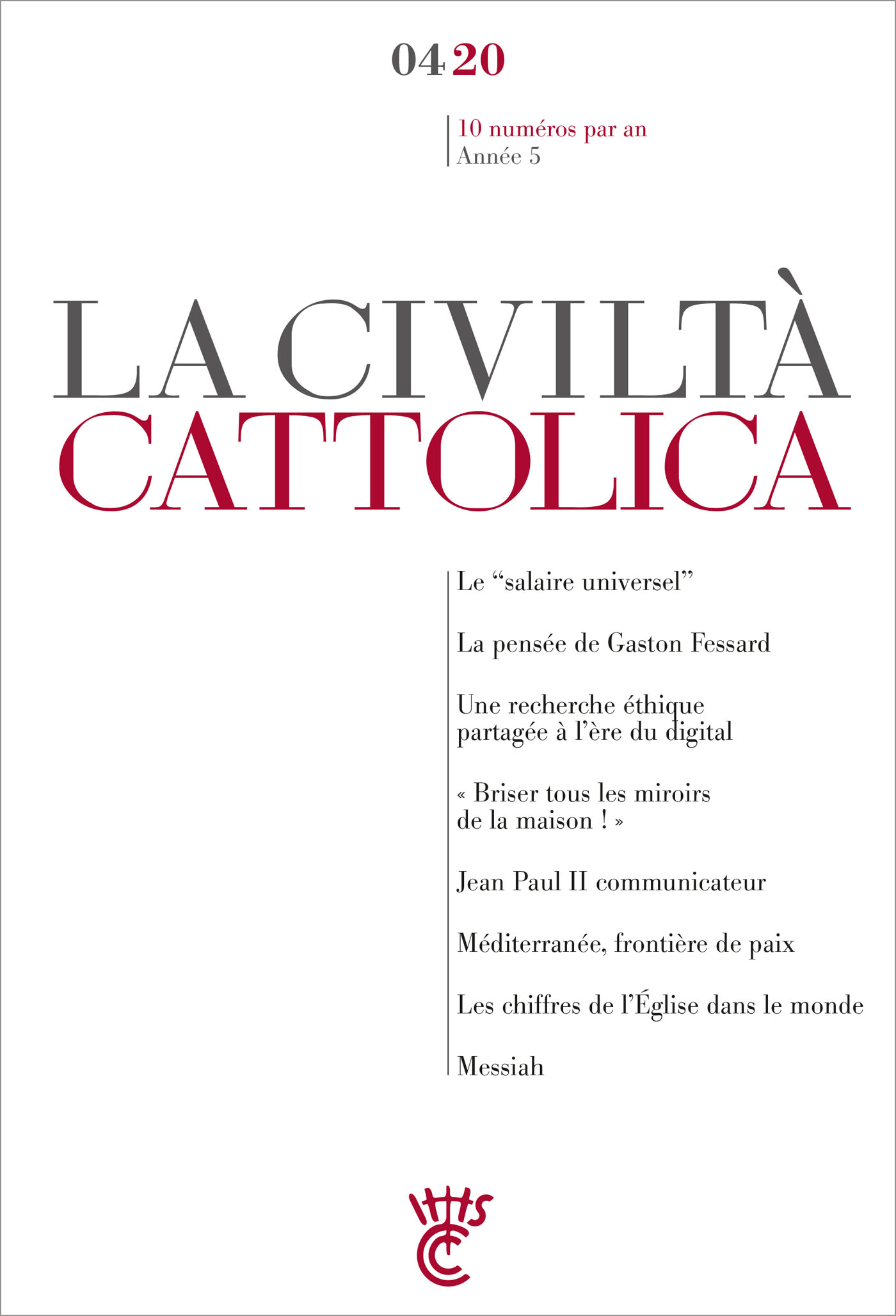 LA CIVILTA CATTOLICA 0420