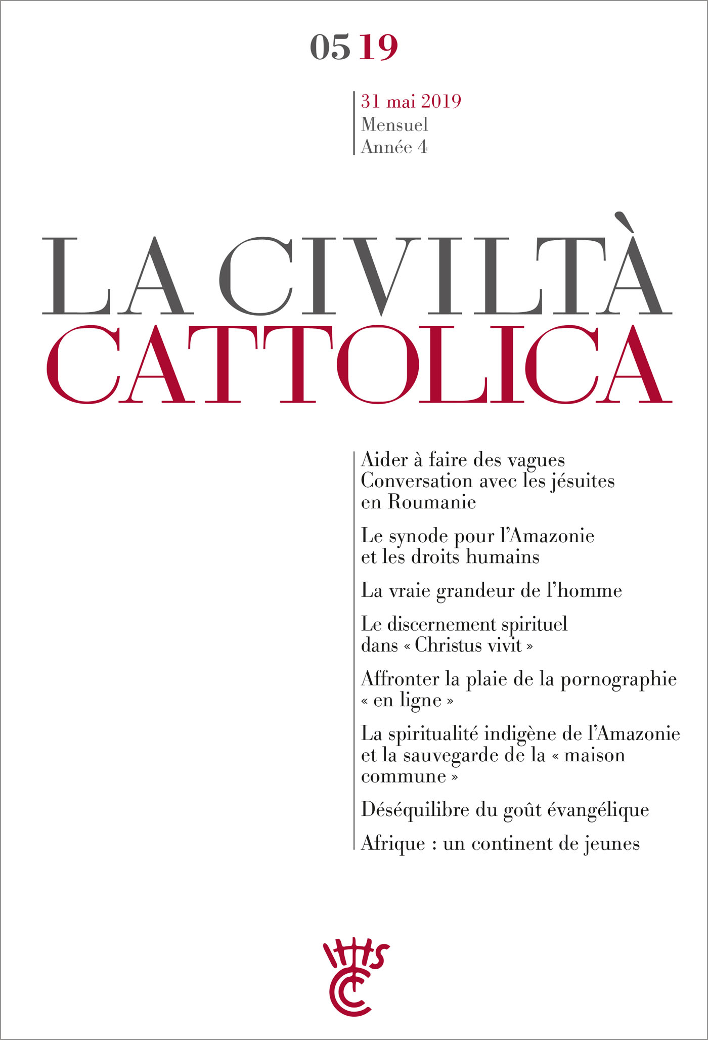 Civiltà Cattolica - Mai 2019