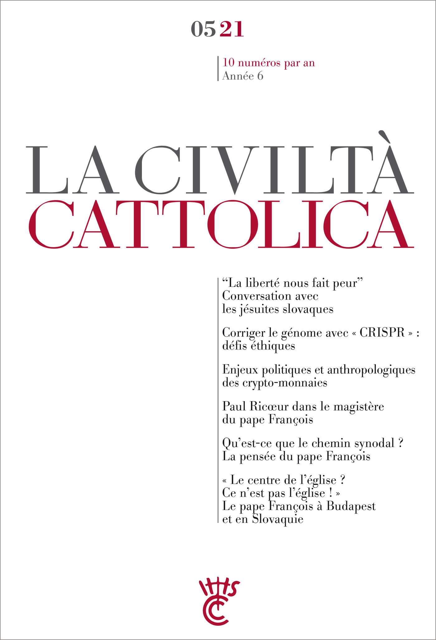 LA CIVILTA CATTOLICA 0521