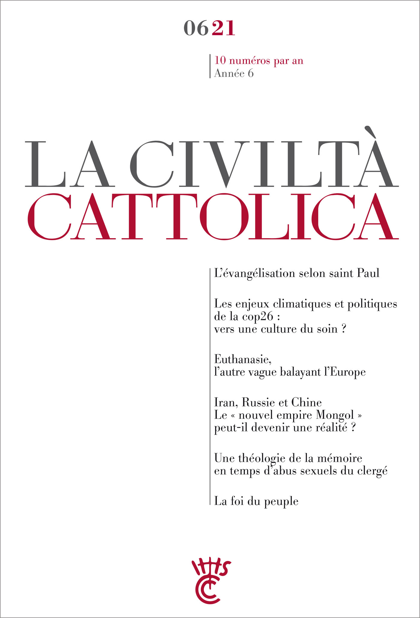 LA CIVILTA CATTOLICA 0621