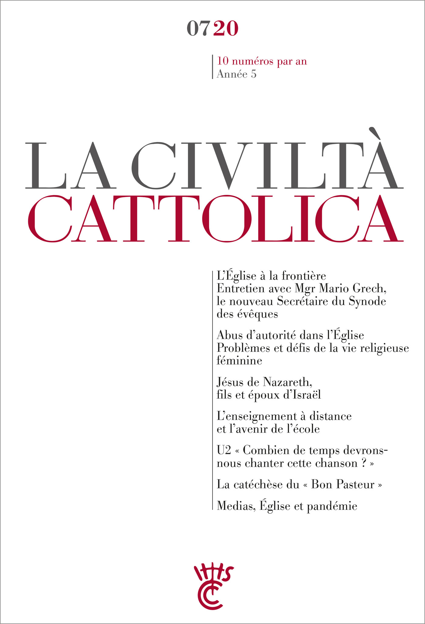 LA CIVILTA CATTLICA 0720