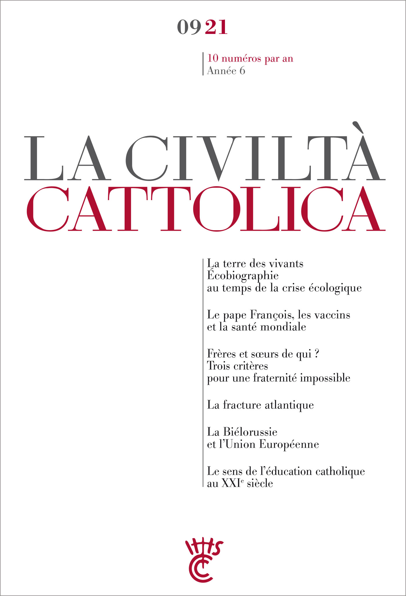 LA CIVLTA CATTOLICA 0921