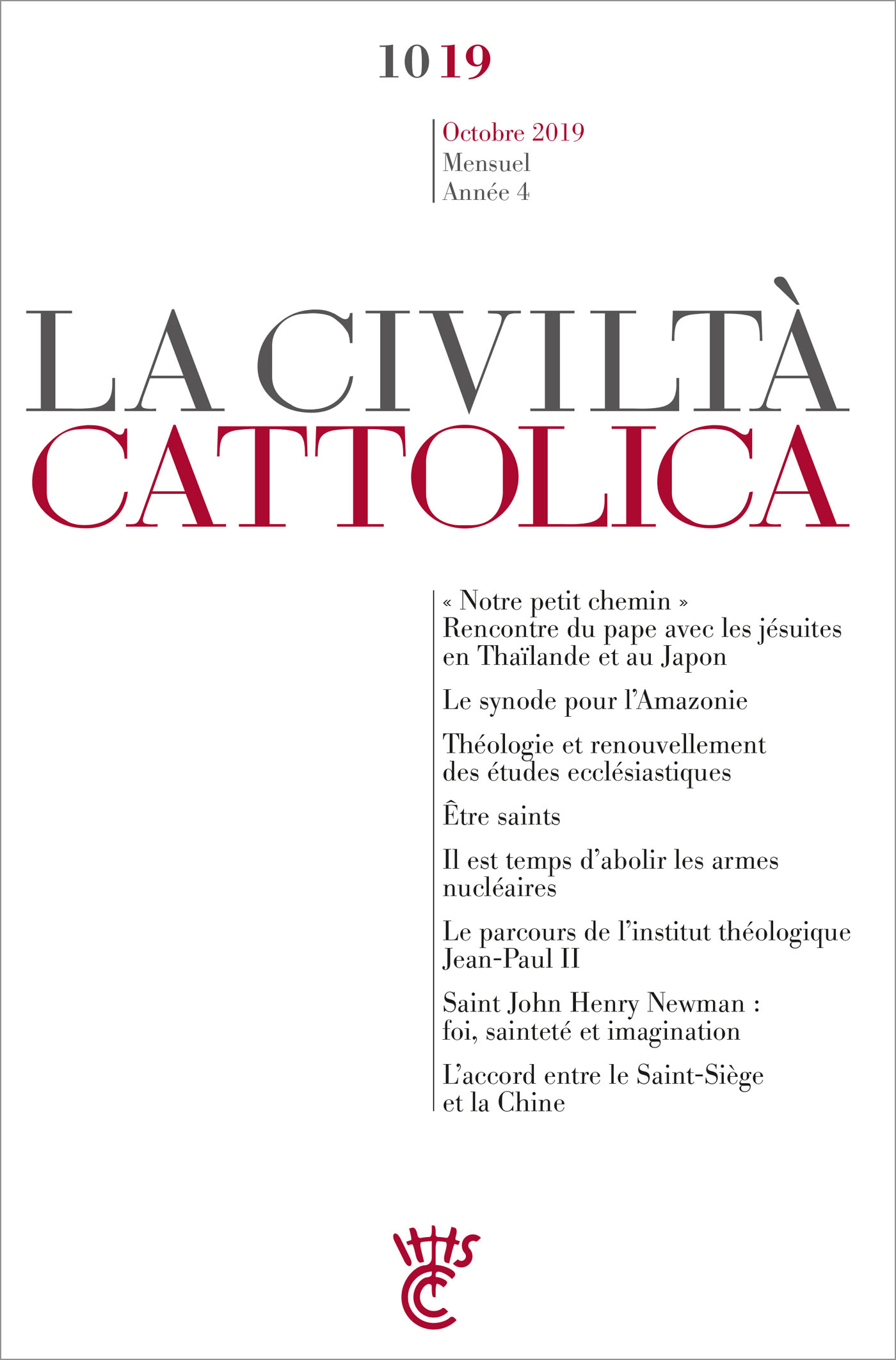 La Civilta Cattolica - Octobre 2019