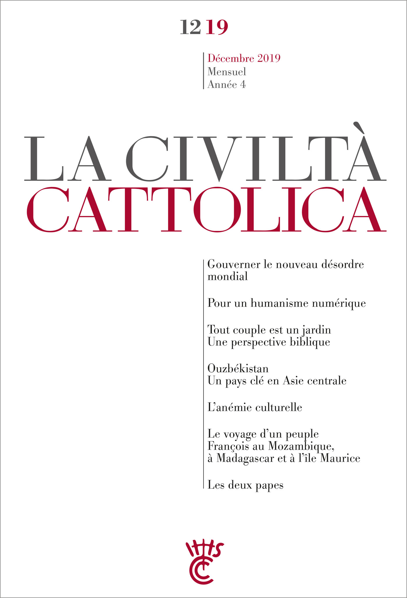 La Civilta Cattolica - Dcembre 2019