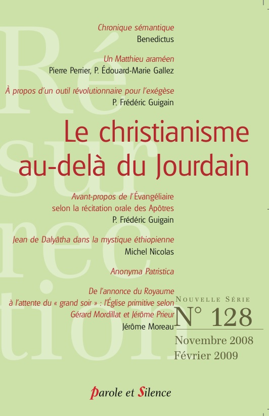 Rsurrection, n 128. Le christianisme au-del du Jourdain