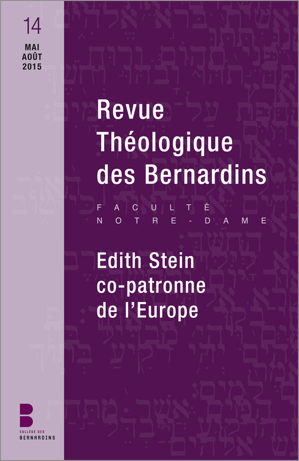 Revue théologique des Bernardins n°14